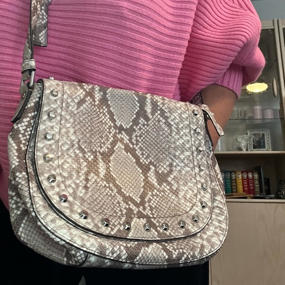 Michael Kors Embossed Python Crossbody - Picture 1 of 5